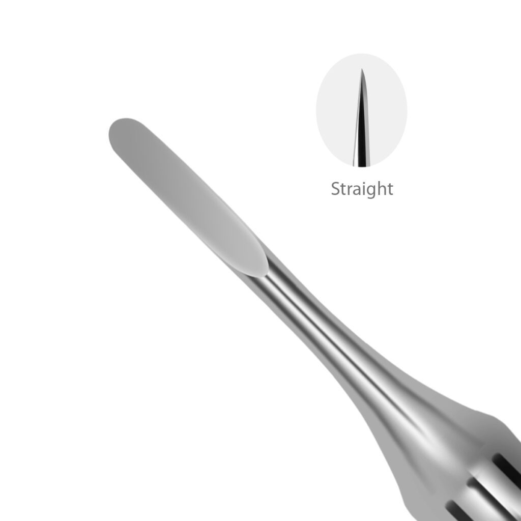 thumbnail image 2 of ODM 6 Serrated Dental Elevator – 4mm Straight – Stainless Steel Surgical Instrument 2 of 5
